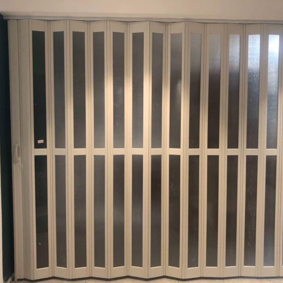 pvc折叠门隐形隔断门加厚商铺门厨房客厅门洗车房推拉门