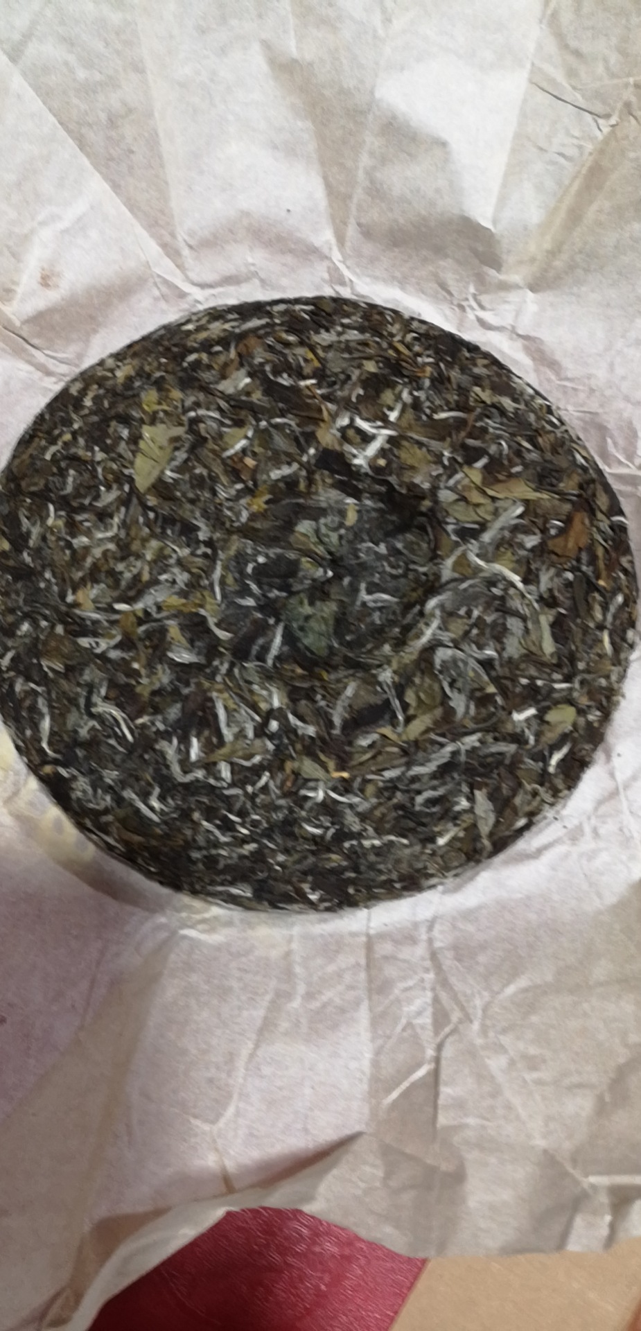 2017年福鼎的白茶白牡丹茶饼