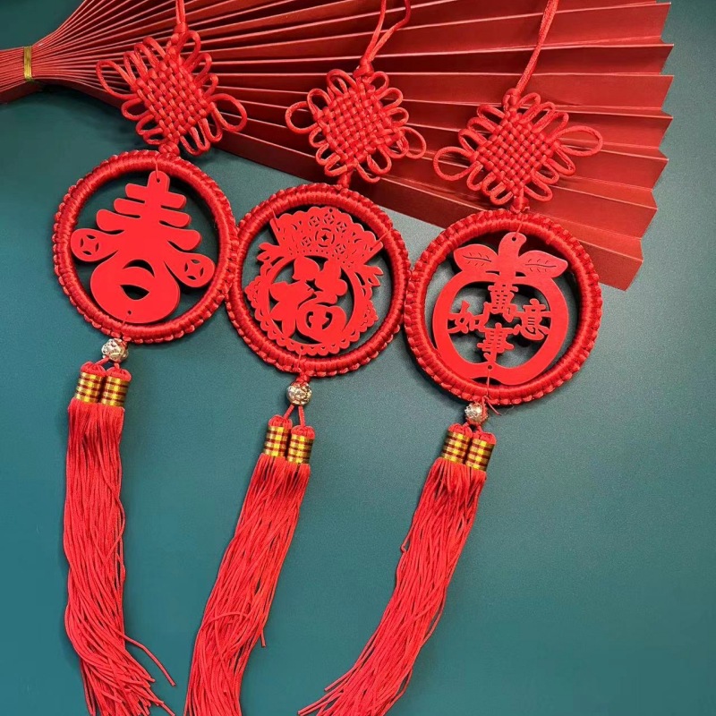 中国结挂件小号客厅大号红色中国节平安结同心结新年过年室内装饰