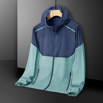 防晒服男士夏季款透气冰丝户外垂钓皮肤风衣钓鱼防晒衣外套防晒服