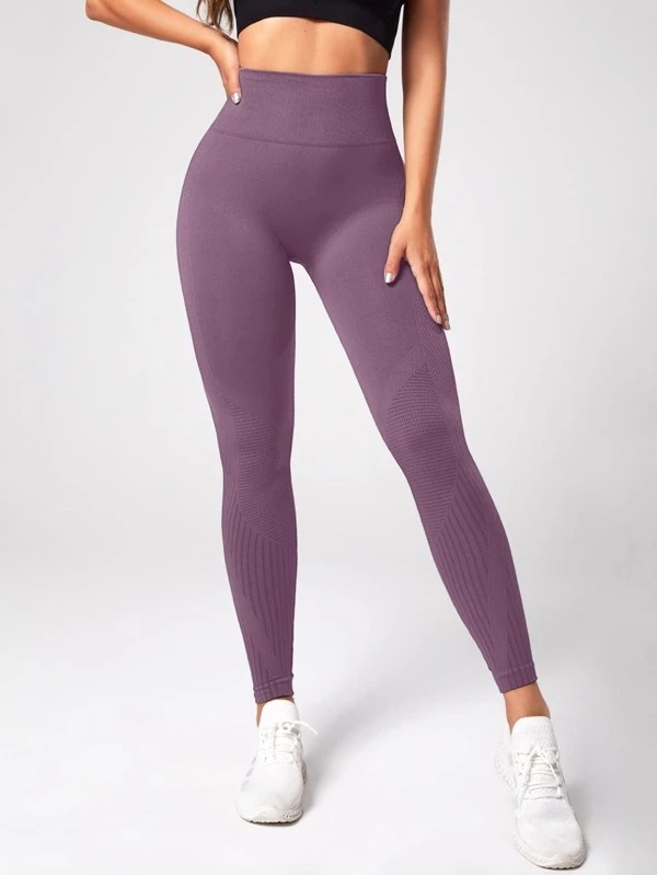 New Europe and America Cross Border Tight Seamless Belly Contracting Hip Raise Yoga Pants Women's Outer Wear Elastic Quick-Drying Exercise Workout Pants