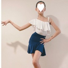 WZXSK网红儿童拉丁舞裙女童分体练功服比赛演出服新款吊带舞蹈服