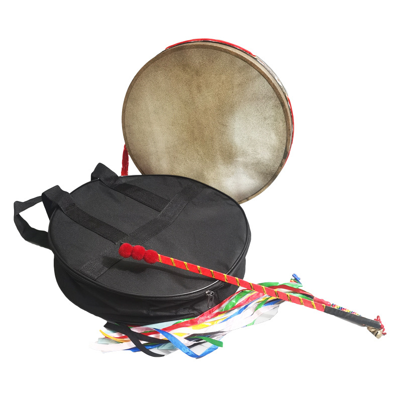 二神鼓鼓鞭庆典文王鼓大神立堂镇堂鼓送教程送鼓鞭单面满鼓二神鼓