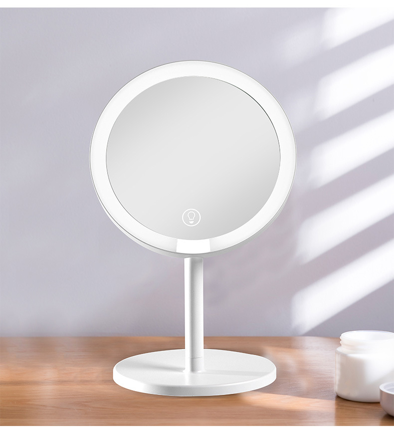 智能led化妆镜高倍放大补妆镜礼品网红补光梳妆镜子带灯美妆镜