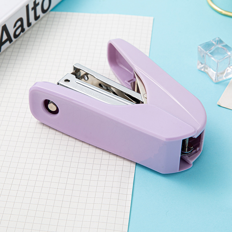 Factory Direct Supply Labor-Saving and Portable Thicken Office Use Stapler Large Size Stapler Macaron Color No. 12 Bookbinding Machine