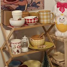 杯架置物架实木质展示桌面家用晾茶水杯厨房网红创意多功能收纳盒