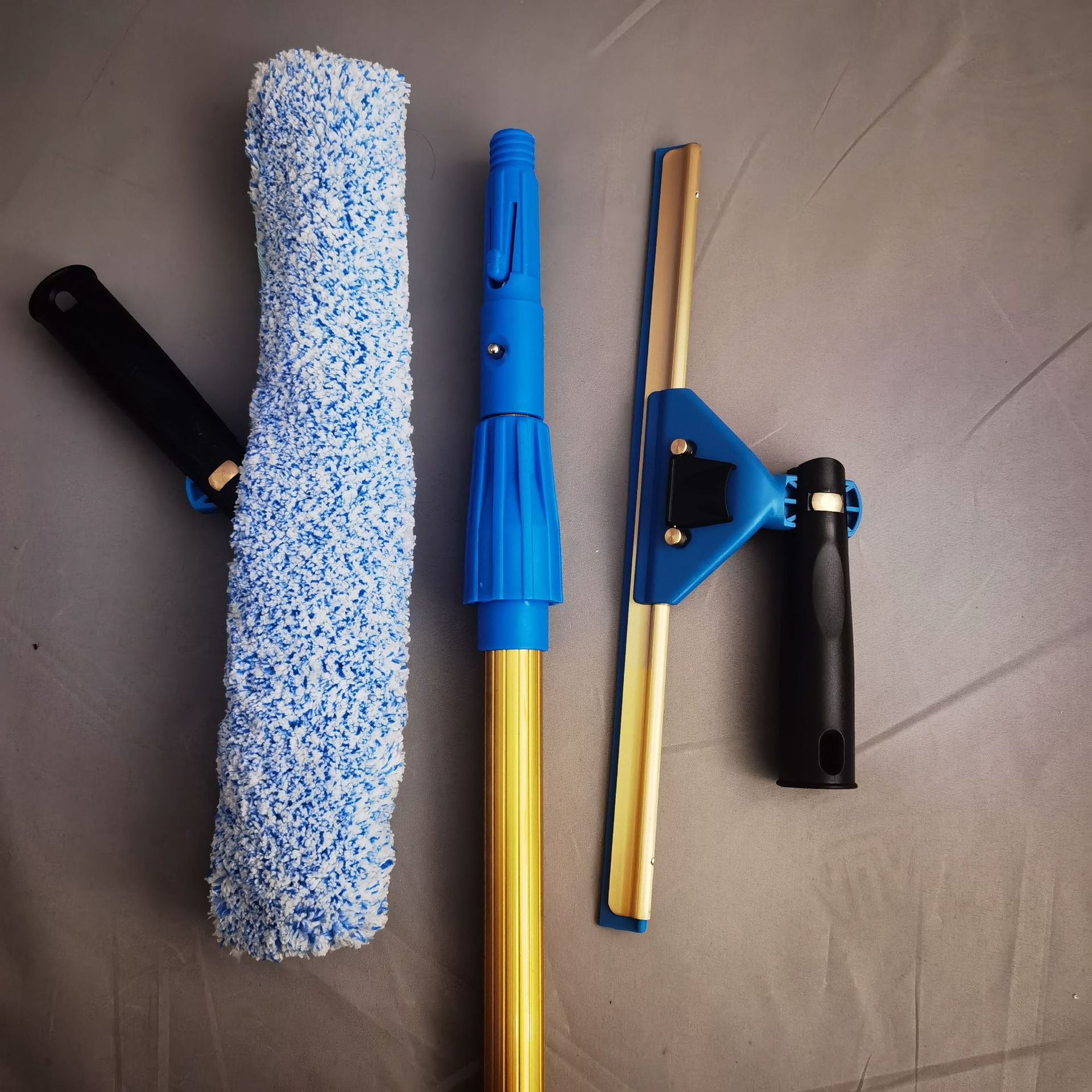 铜万向玻璃刮擦窗户神器万向玻璃刮钛合金伸缩杆保洁家政清洁工具