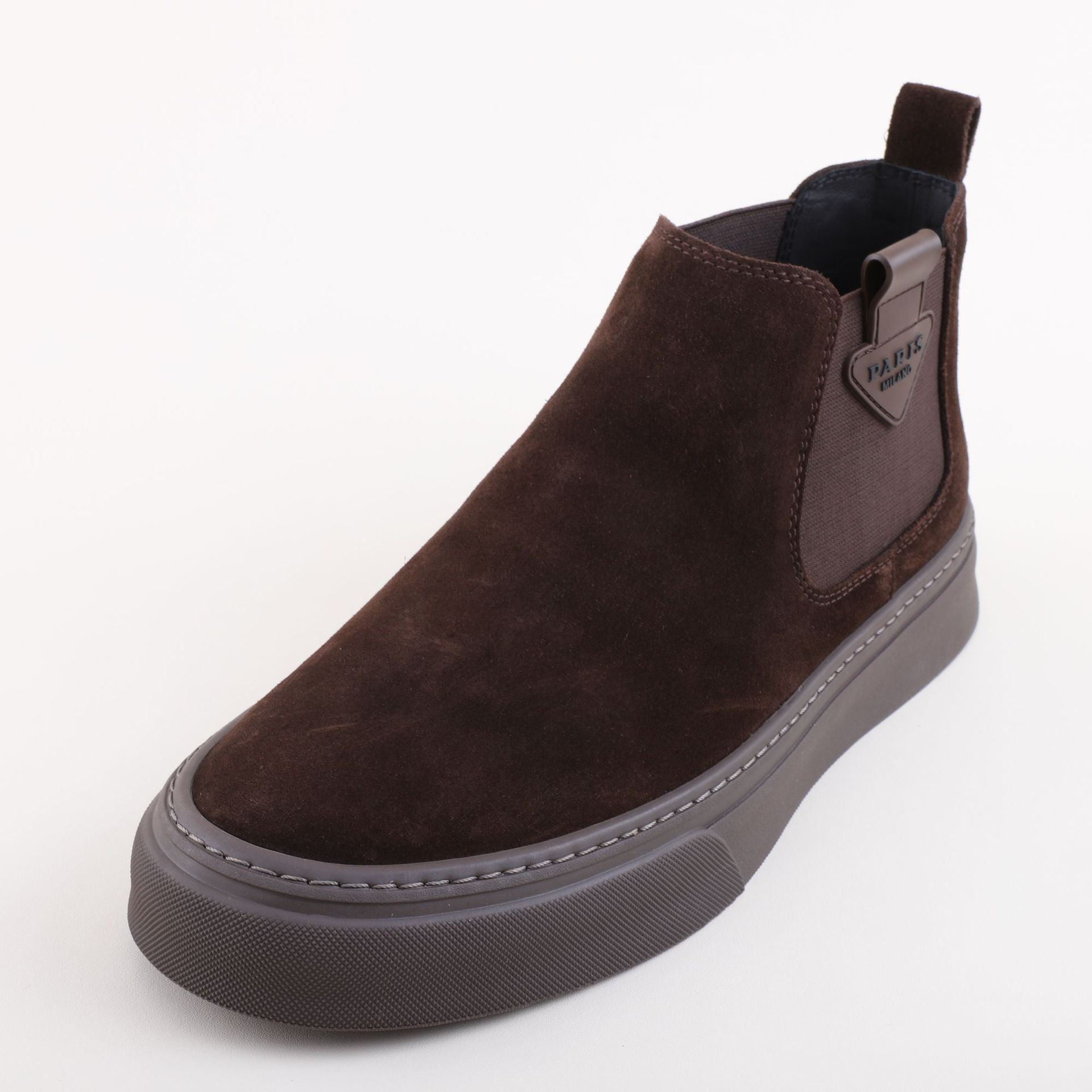 粤履供应链23冬季新款正装商务鞋纯色高帮鞋内增高布洛克牛津鞋子