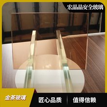 金茶色玻璃建筑幕墙夹胶制品低透隔音隔热规格可