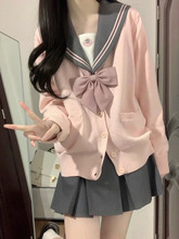 原创正版日系校供感jk制服套装秋冬针织开衫水手服学院风毛衣套装