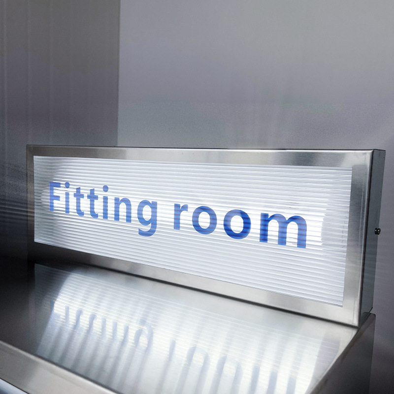 户外店铺门头发光招牌亚克力不锈钢波纹长虹有机玻璃灯箱广告牌