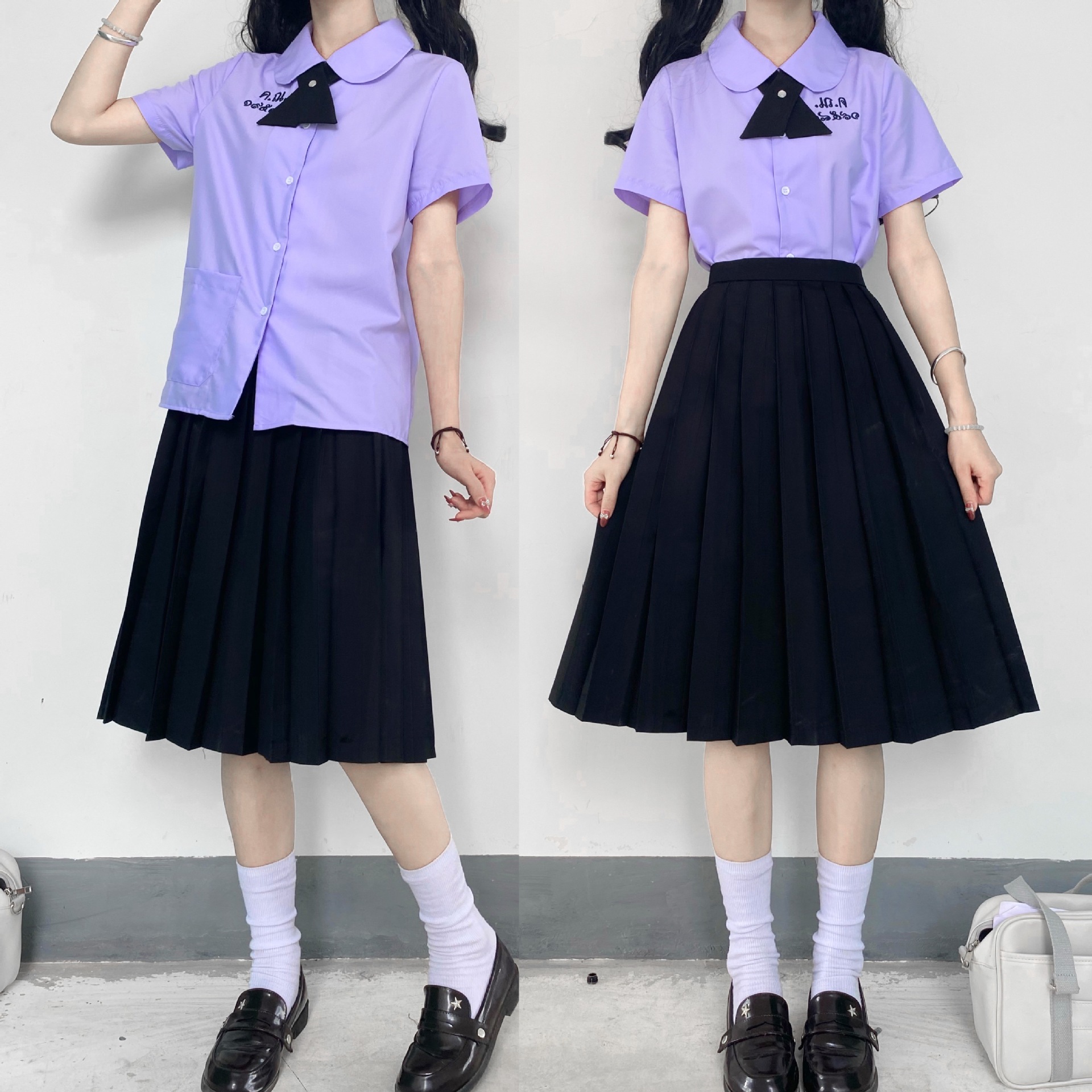 泰国校服娜诺禁忌女孩小水同款衬衫 裙子夏季泰式校服