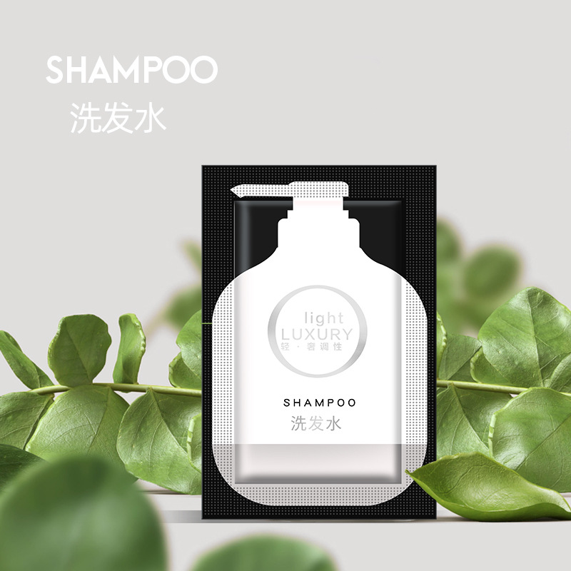 Hotel Shampoo Shower Gel Wholesale Hotel Disposable Toiletries Small Bag Bag 8ml Liquid Shampoo