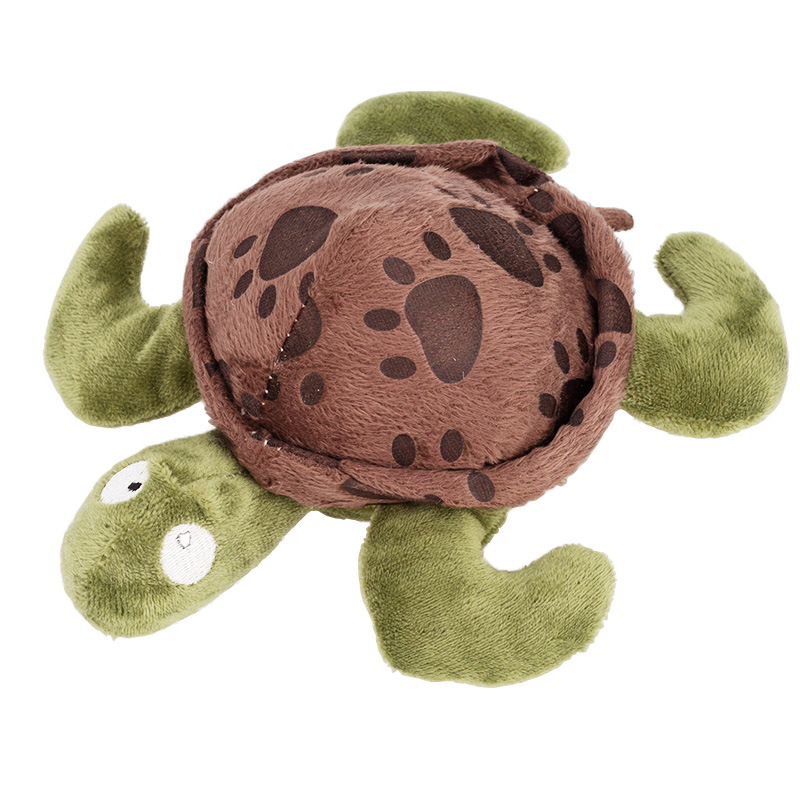 Spot Supplies Dog Bite-Resistant Pet Toy Plush Toy Dog Sound Turtle Doll Molar Fun Toy