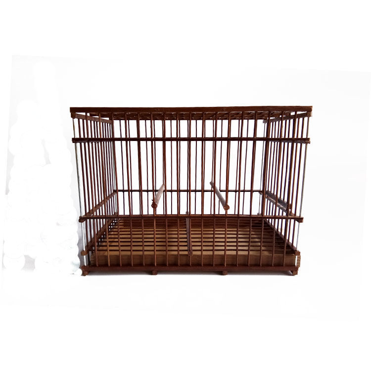 鸟笼竹制鸟笼贝子靛颏红子玉鸟黄雀笼竹子鸟笼长方形鸟笼包邮