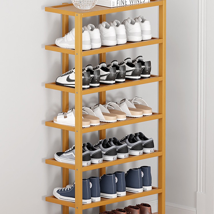 门口租房鞋架宿舍多层防尘放鞋子的架子鞋柜儿童收纳宝宝家用实木