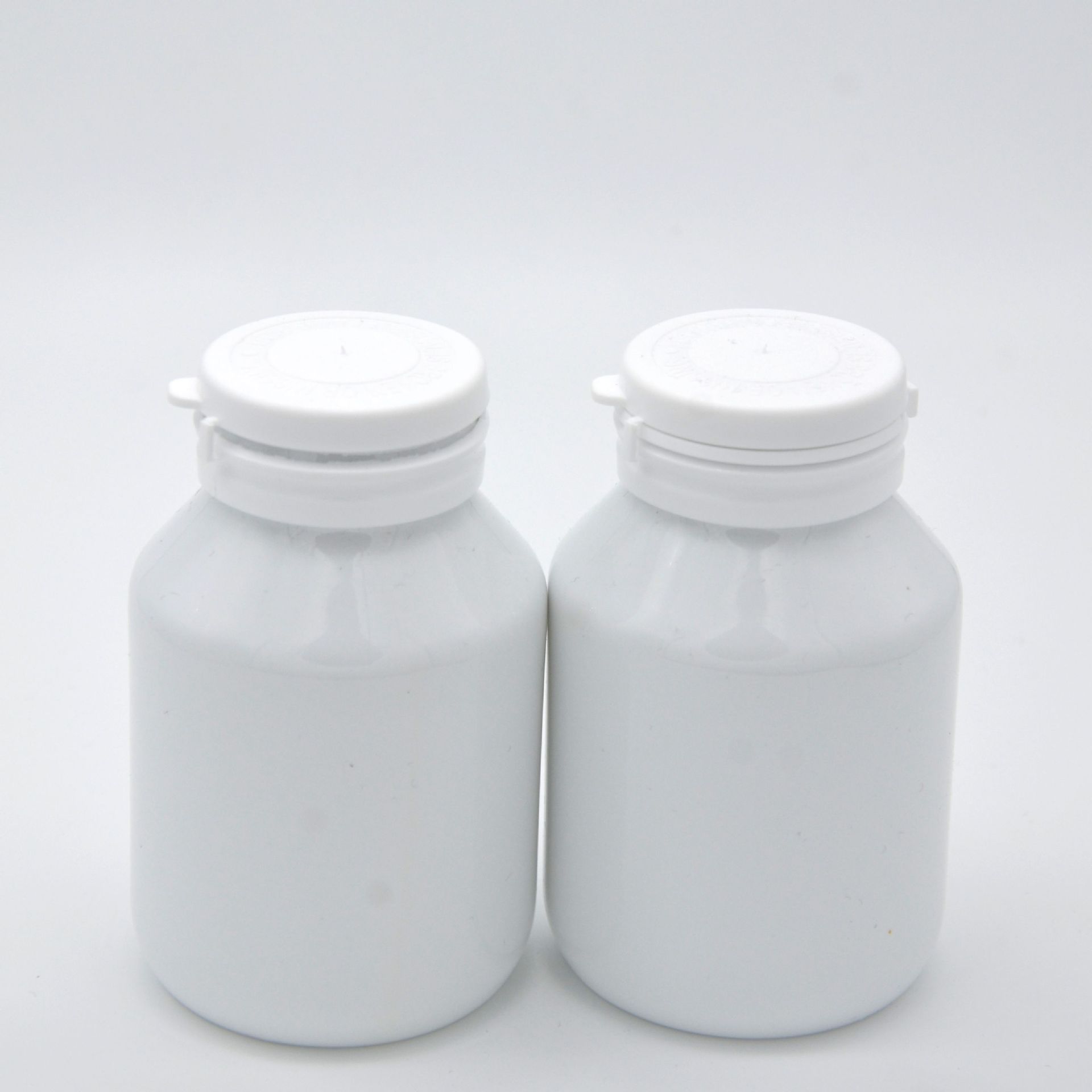 100cc白色撕拉盖小塑料瓶 hdpe粉剂牙粉药瓶子