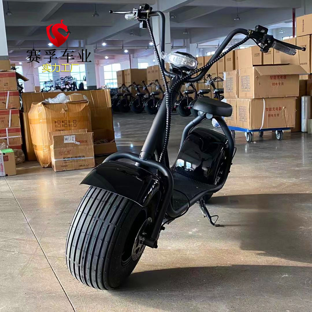 源头工厂哈雷电动车锂电池城市轻便摩托代步踏板大轮宽胎电瓶跑车
