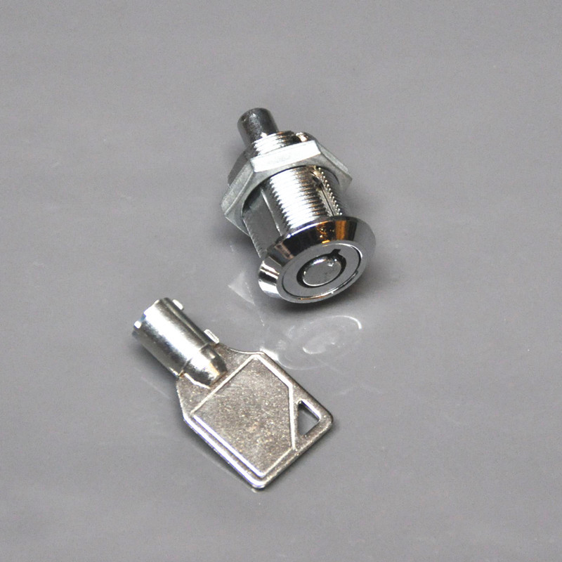 厂家直供按压锁 全合金铜芯圆柱系列锁扣 游艺售货机电柜开关锁体