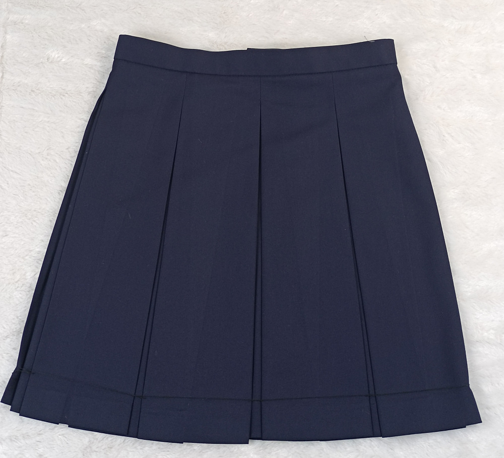 【绀色八箱褶】日系正统日常款tr纯色百褶裙学院风厂家批发 4长度