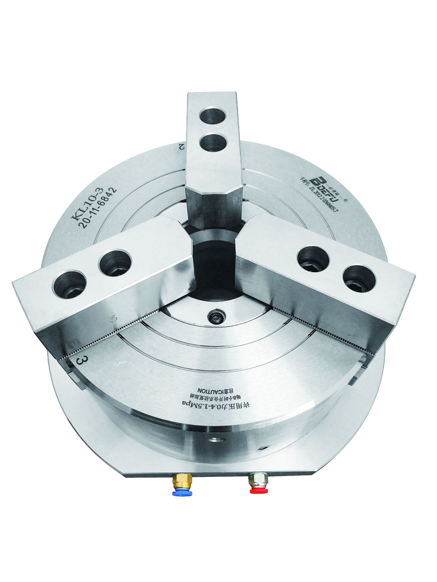 厂家直售包邮倍得福立式气动三爪卡盘通孔kl05t-3cnc钻床铣床