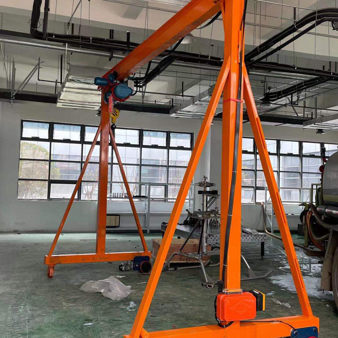供应手推移动小型万向移动龙门架龙门架车间简易起重机小吊机厂家
