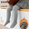 baby Leggings Autumn and winter Plush thickening girl pp Cold keep warm Crotch opening Baby children Pantyhose
