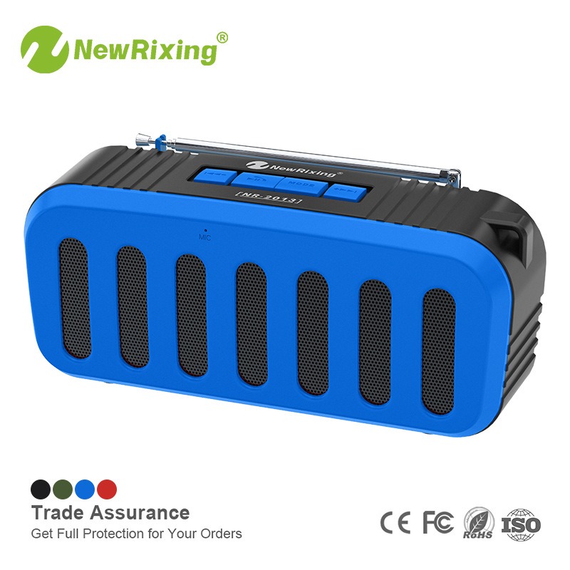 NR-2013FM Mini Wireless Bluetooth Speaker Outdoor Household Stereo 3D Surround Extra Bass Small Speaker