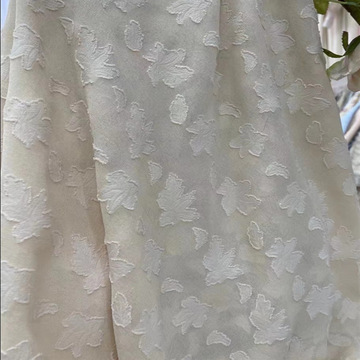 时尚剪花透提花面料 童装韩版上衣连衣裙喜布料服装短裙衣裤女装