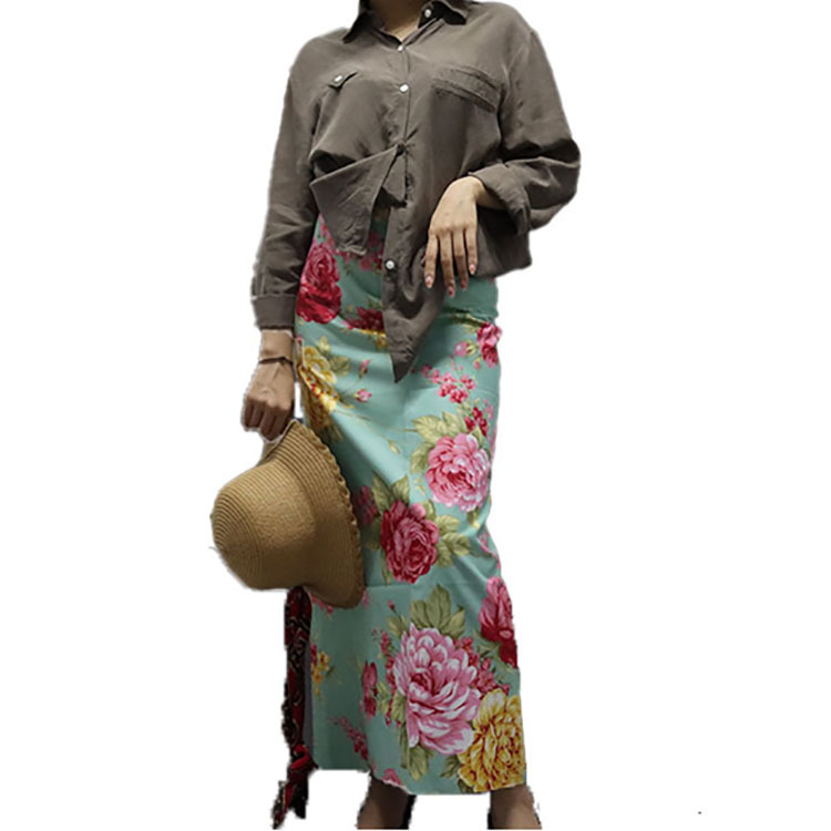 傣裙缅甸泰国筒裙纱笼 云南西双版纳民族风服饰隆基筒裙