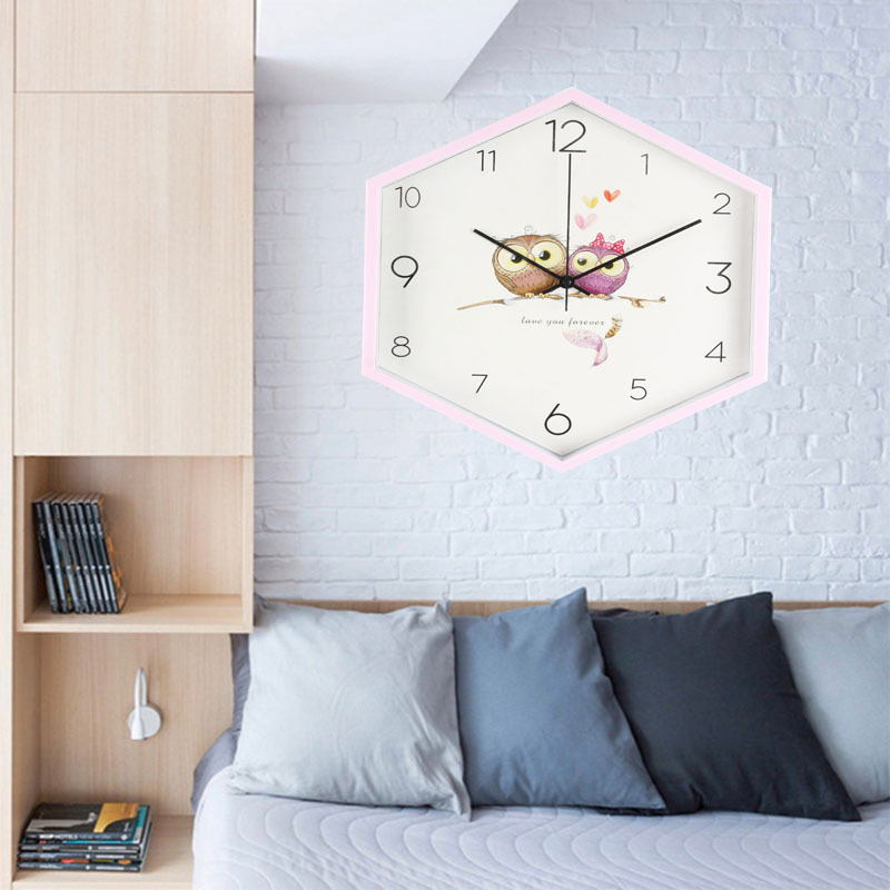 Clock Wall Clock Living Room Modern Minimalist and Magnificent Home Quartz Clock Creative Mute Hexagonal Nordic Clock Pocket Watch