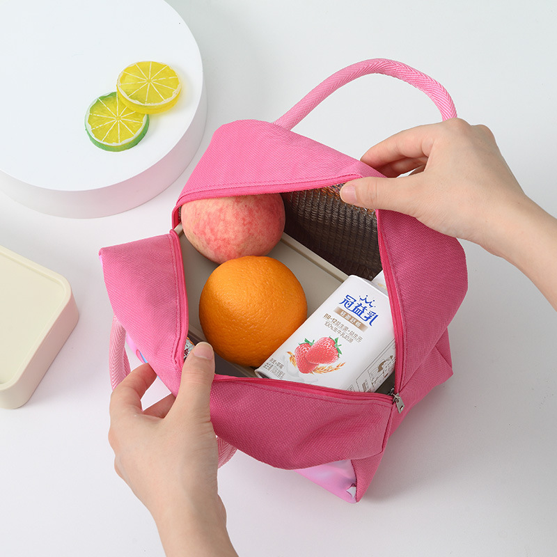 Thermal Insulation Bag Children's Portable Thermal Insulation Bag Oxford Cloth Lunch Bag Cute Lunch  Student Lunch Box