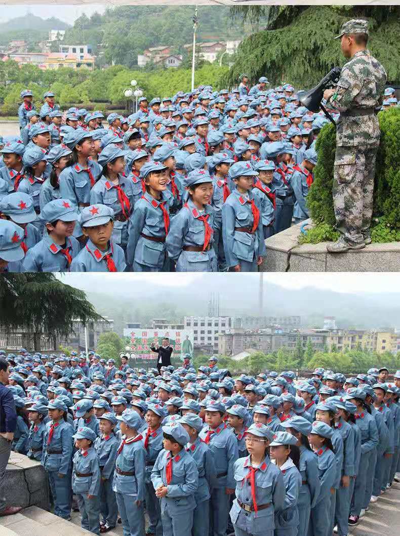 小红军演出服装儿童红军衣服抗战闪闪红星红卫兵红军八路军演出服
