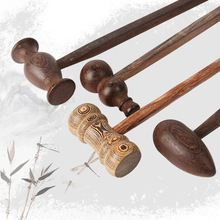 鸡翅木健身锤 居家日用实木拍卖锤老年人按摩木制葫芦锤子批发