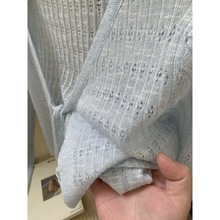短款配吊带系带竹节麻针织开衫女春夏超仙的外披镂空空调外套外搭