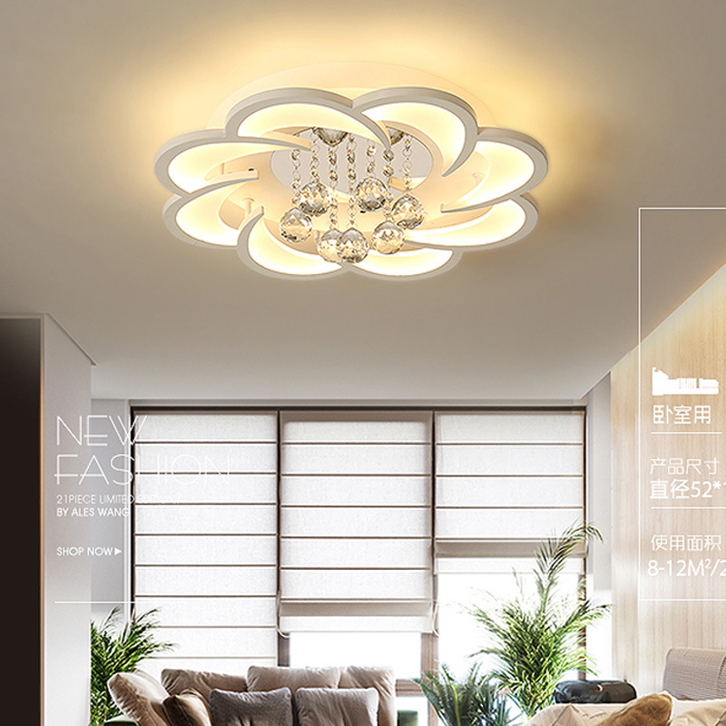 Top Decorative Lighting Living Room Headlight Restaurant Home LED Ceiling Light 2023 New Crystal Lamps Home Decoration Bedroom Light