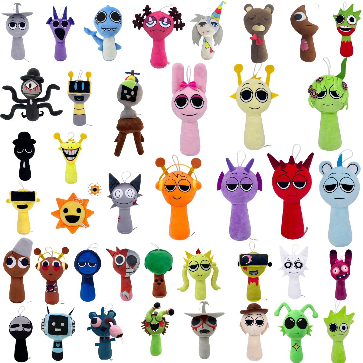 现货跨境热销 sprunki plush节奏盒子新款游戏周边毛绒玩具玩偶现