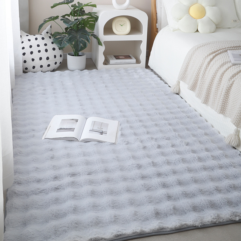 Bubble Velvet Imitation Rabbit Fur Carpet Living Room Home Plush Bedroom Girl Bedside Blanket Full Tatami Floor Mat