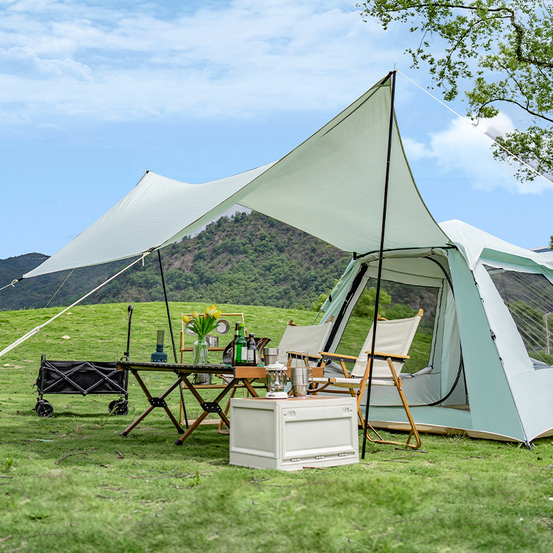 帐篷天幕二合一体户外全自动速开露营便携式折叠野营野餐装备用品