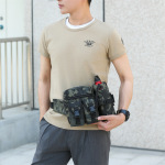 2024新款水壶腰包多功能迷彩战术腰包斜挎胸包路亚钓鱼包户外登山