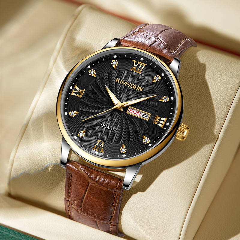 金诗顿新款男士手表男学生潮流时尚防水腕表抖音直播爆款一件代发