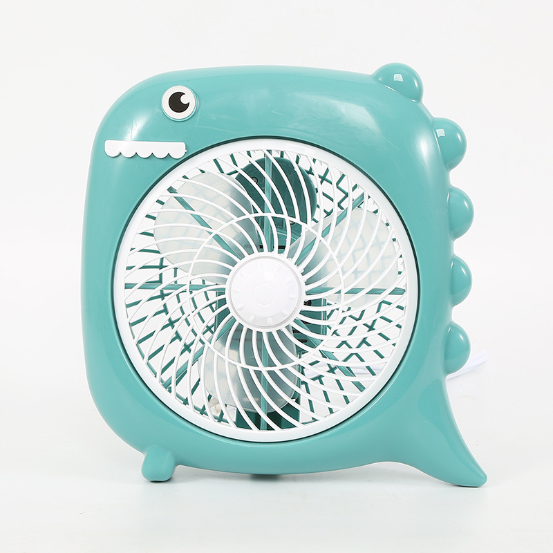 Cartoon Desktop Small Electric Fan Desktop Student Household Dormitory Small Fan White Office Rotary Fan Wholesale