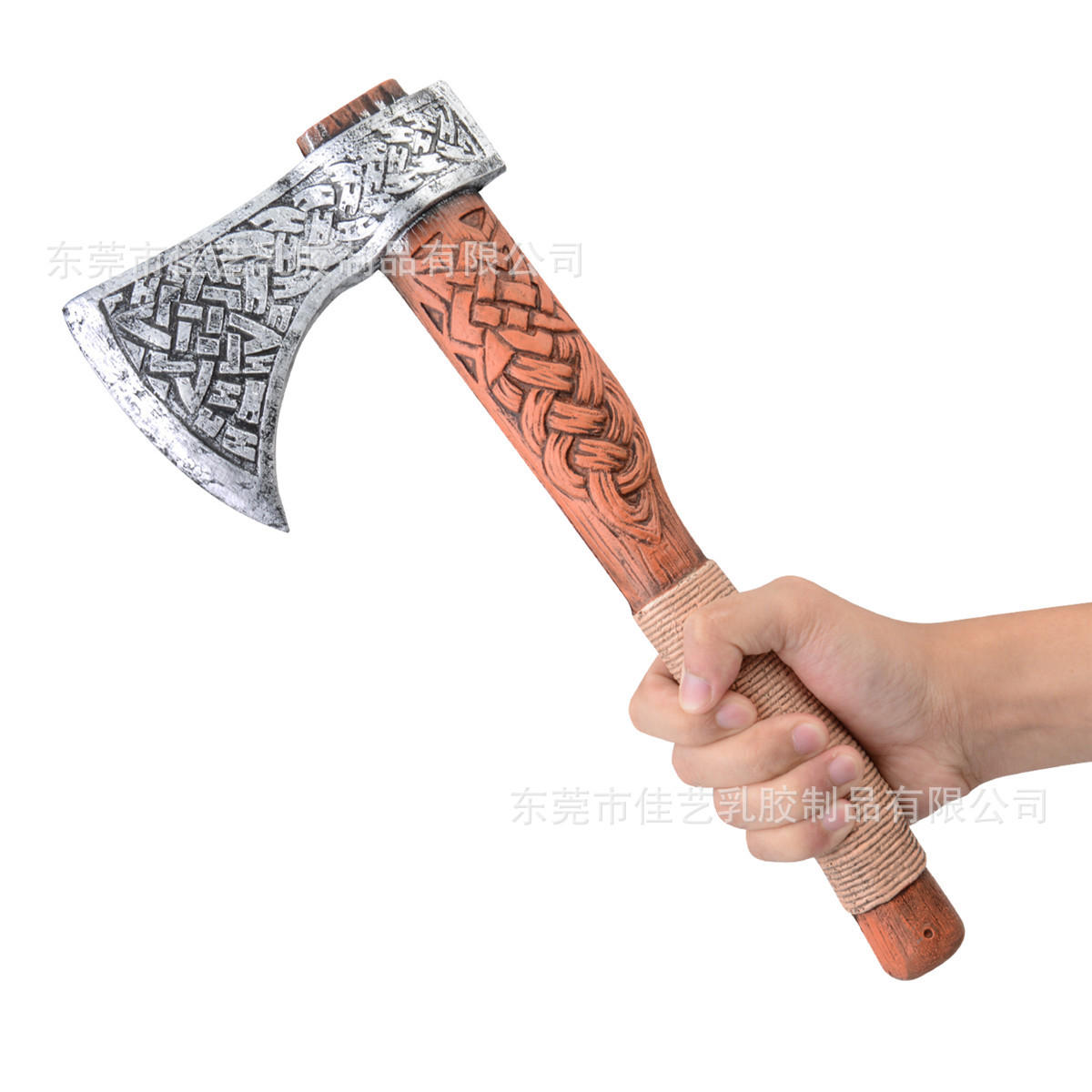 万圣节pu仿真维京斧头道具武器 厂家批发cosplay派对儿童玩具斧头
