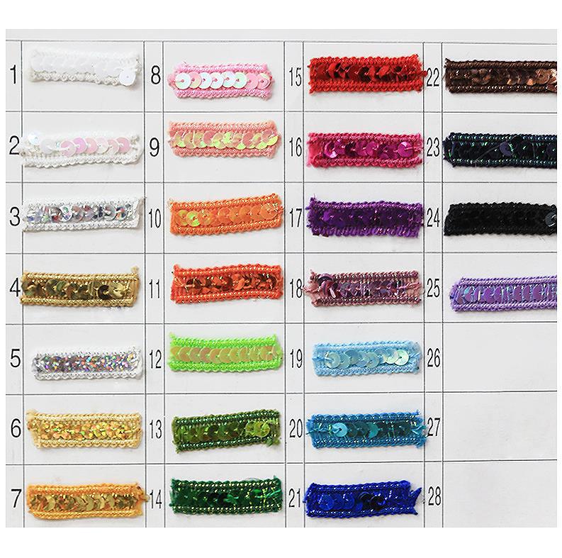 Direct Supply Ethnic Color Shiny Sequin with Yiwu Sequin Lace DIY Sequins with Clothing Headdress Material Accessories