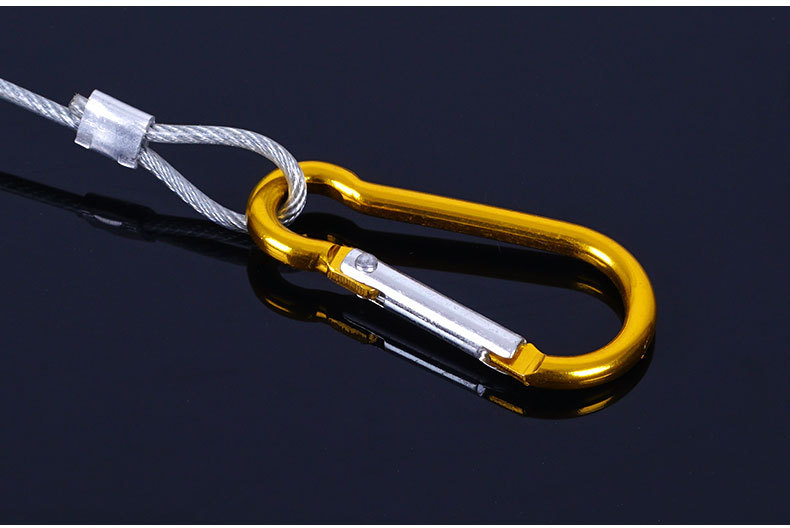 不锈钢路亚鱼锁 活鱼扣钢丝 浮力钓鱼扣 鱼锁 钓鱼配件不锈钢鱼扣