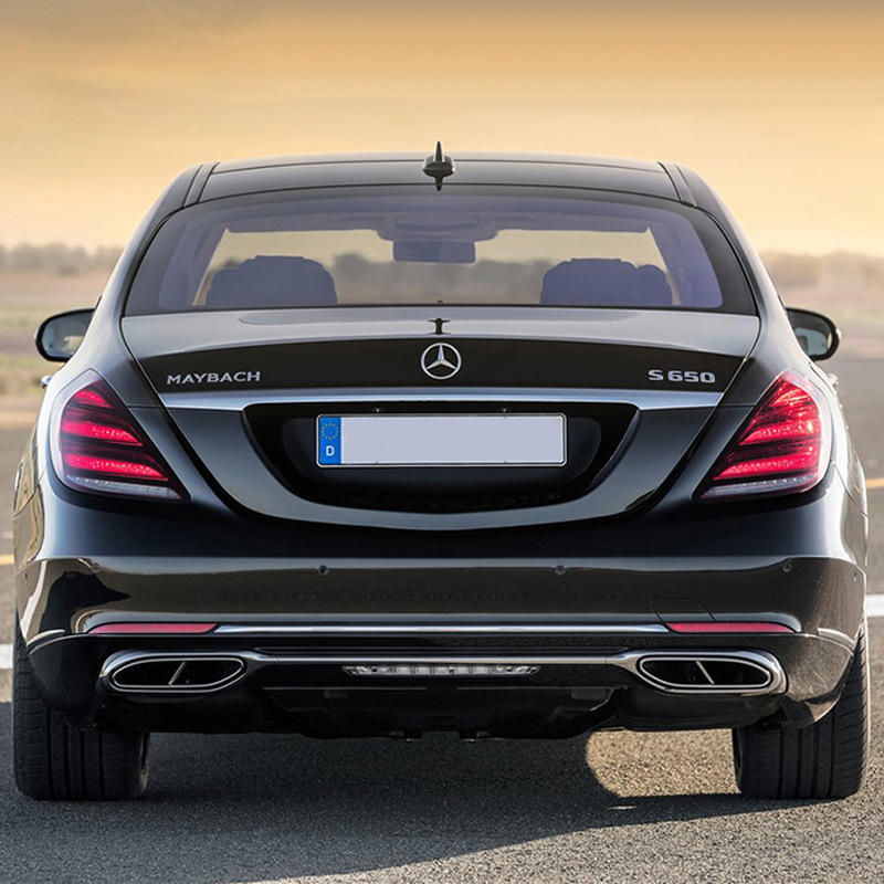 w221改奔驰新款s迈巴赫三条杠大灯(整车改装)奔驰s级尾灯老