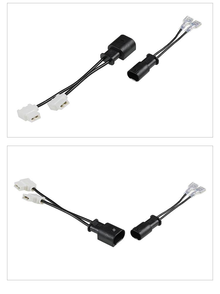 2线喇叭插头蜗牛鸣笛喇叭插头适配宝马bmw全系车型mini车线束插头