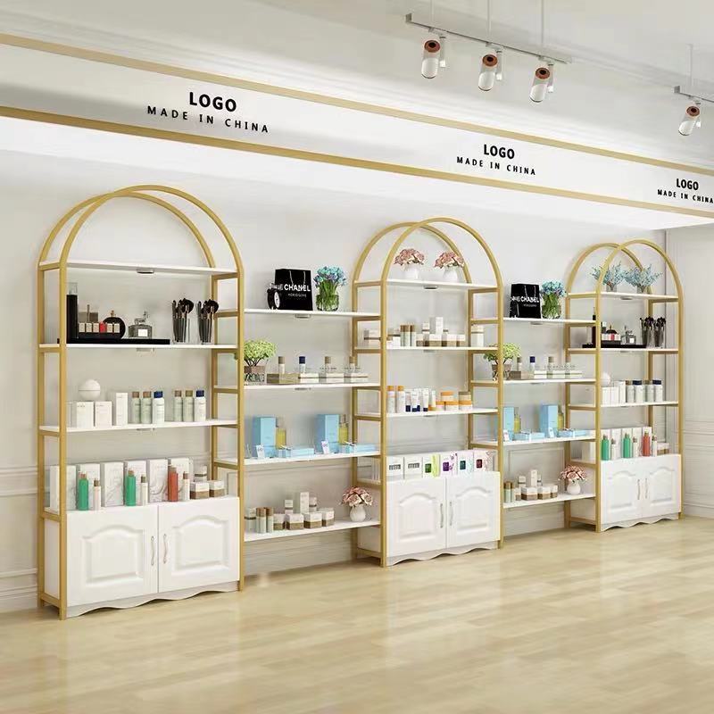 化妆品产品展示柜美容院产品陈列柜多层美妆柜子货架展示架置物架