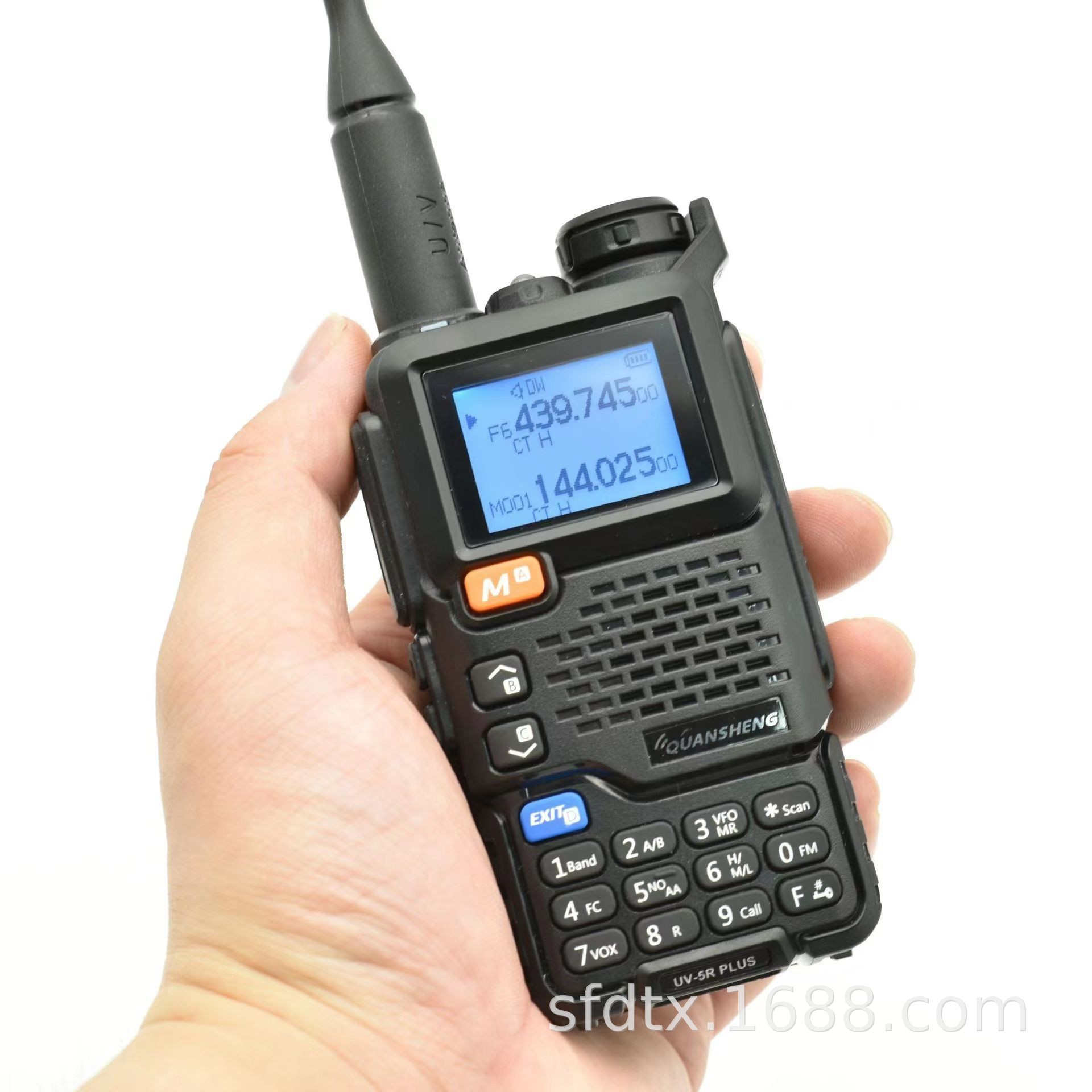 泉盛uv-5rplus uv-k5系列对讲机双段户外民用手台大功率跨境外贸