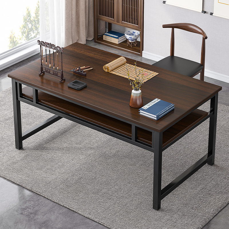 新中式书画桌椅书柜组合现代简约书房书法桌家用画案办公桌写字台